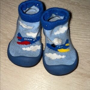 Aviation Adventure Blue Kids Slippers